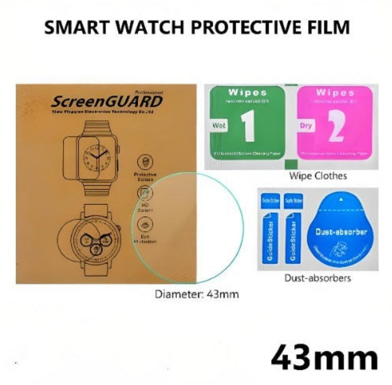 Smart Watch Phone Screen Protector Film Tempered Glass - 43mm