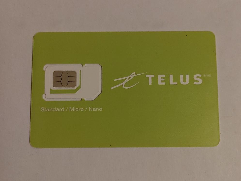 New Telus Multi SIM 3 In 1 Adapter SIM Card