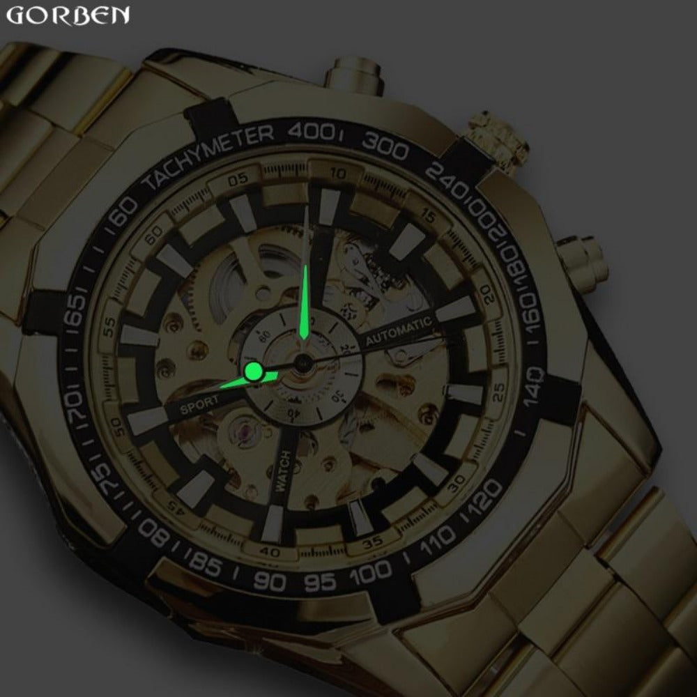 Men's Automatic Mechanical Skeleton Sport Watch