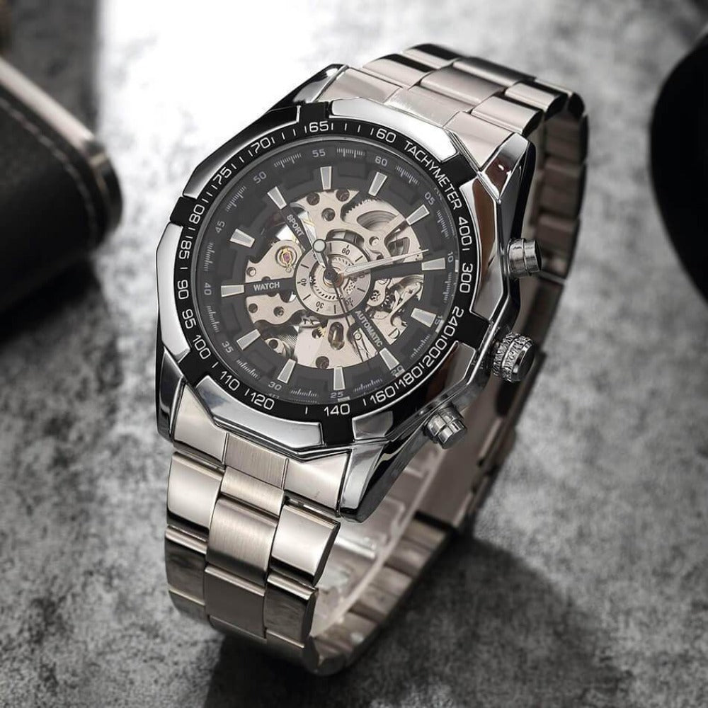 Men's Automatic Mechanical Skeleton Sport Watch